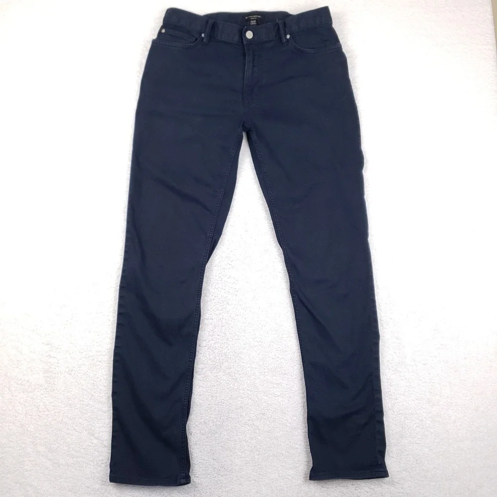 Banana Republic Slim Fit Pants Mens 32x32 Blue Flyweight Stretch Chino Casual